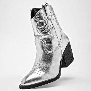 Foto 2 | Foto 2 | Bota Vaquera Lady One Plateado Dama