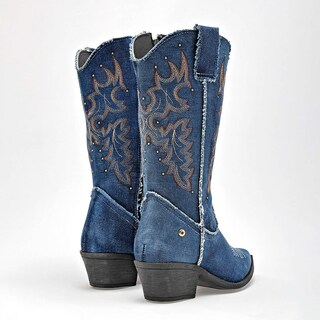 Foto 5 | Foto 5 | Bota Vaquera Moramora Azul Dama