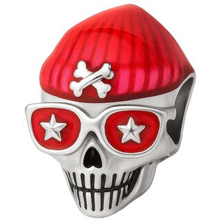 Foto 1 | Foto 1 | Charm Calavera Plata Con Gorro Mxckl-001 1 Pieza Plata S925 Chapamulticolor