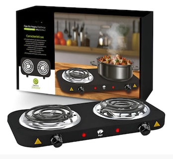 Foto 1 | Foto 1 | Parrilla Eléctrica   2 Quemadores Acero Inoxidable 2000 w