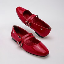 Flats En Moramora Rojo Dama