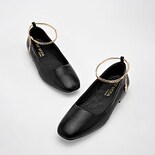 Flats Casuales Top Moda Negro Dama