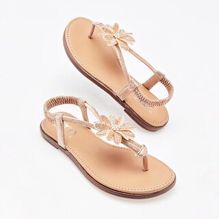 Foto 1 | Foto 1 | Sandalia Top Moda Dorado Dama