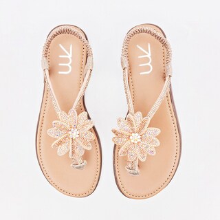 Foto 3 | Foto 3 | Sandalia Top Moda Dorado Dama