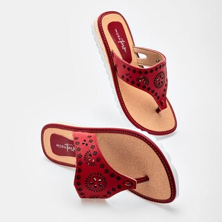 Foto 1 | Foto 1 | Sandalia Mora Tierra Rojo Dama