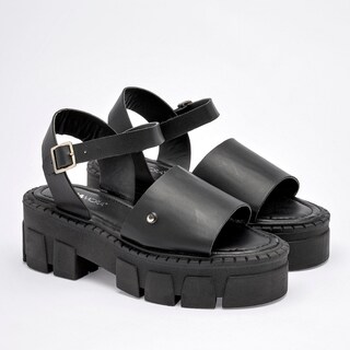 Foto 5 | Foto 5 | Sandalia Chunk Moramora Negro Dama