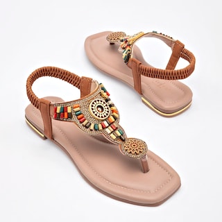 Foto 1 | Foto 1 | Sandalia Artesanal Mora Tierra Café Dama