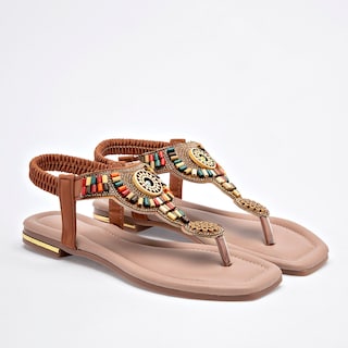 Foto 2 | Foto 2 | Sandalia Artesanal Mora Tierra Café Dama