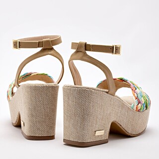 Foto 5 | Foto 5 | Zapatilla Abierta Moramora Beige Dama