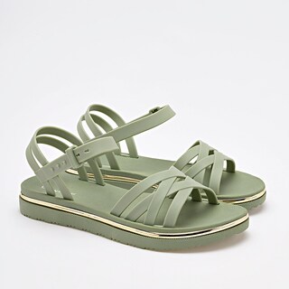 Foto 2 | Foto 2 | Sandalia Top Moda Verde Dama