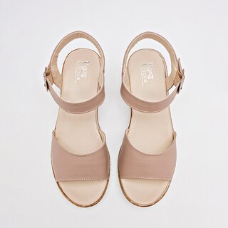 Foto 3 | Foto 3 | Sandalia Rojo Rojo Cereza Beige Dama