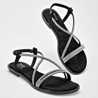 Foto 1 | Foto 1 | Sandalia Rojo Cereza Plateado Dama