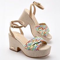 Zapatilla Abierta Moramora Beige Dama