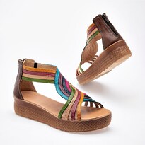 Sandalia Mora Tierra Café Dama