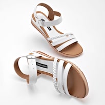 Sandalia Lambers & Sheeps Blanco Dama