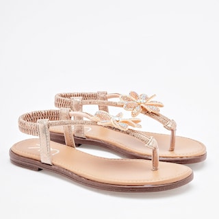 Foto 2 | Foto 2 | Sandalia Top Moda Dorado Dama