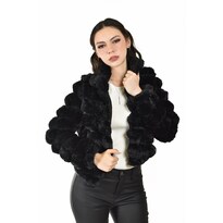 Chamarra De Peluche /juvenil  7121 (negro) Negro