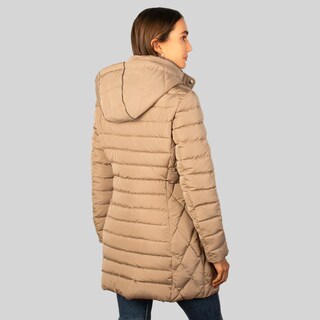 Foto 6 | Foto 6 | Chamarra Larga Capitonada Para Mujer Con Bolsillos Greenlander Beige