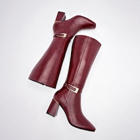 Bota Larga Lady Paulina Morado Dama