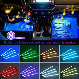 Foto 4 | Foto 4 | Tiras 48 Led Rgb Interior App Control Remoto Luz Para Auto