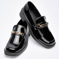 Mocasin Casual Been Class Negro Dama