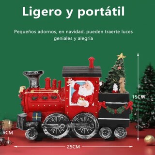 Foto 4 | Foto 4 | Figura Decorativa Navideña De Cm-top Tren De Santa