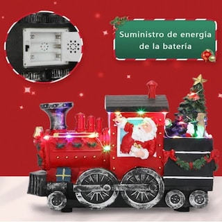 Foto 2 | Foto 2 | Figura Decorativa Navideña De Cm-top Tren De Santa