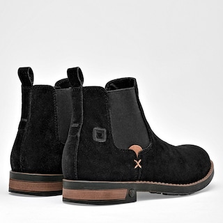 Foto 4 | Foto 4 | Botín Chelsea Negro Total Negro Caballero