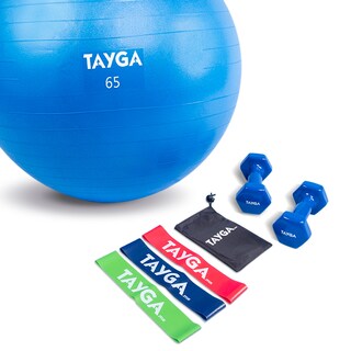 Foto 1 | Foto 1 | Set Para Yoga Tayga  Pelota 65cm  Mancuernas 5lb Y Set 3 Mini Bands.