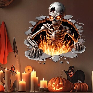 Foto 3 | Foto 3 | Poster Calavera Ventdepot Mxksl-001 1 Pieza Multicolor  Multicolor