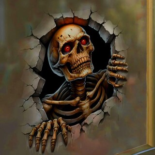 Foto 6 | Foto 6 | Vinilo De Calavera Ventdepot Mxsub-003 3 Piezas Multicolor  Multicolor