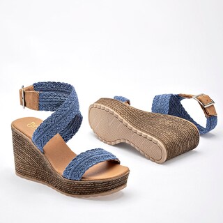 Foto 1 | Foto 1 | Sandalia Rojo Cereza Azul Dama