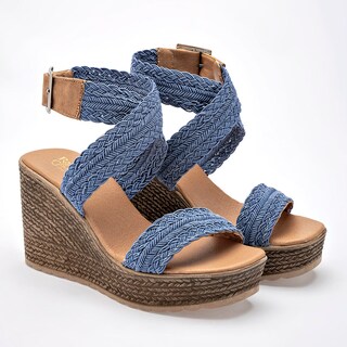 Foto 2 | Foto 2 | Sandalia Rojo Cereza Azul Dama