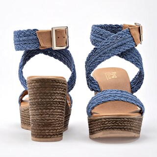 Foto 3 | Foto 3 | Sandalia Rojo Cereza Azul Dama