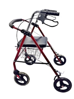 Foto 2 | Foto 2 | Andadera Aluminio Con Ruedas Ortopedica Adulto Plegable Roja