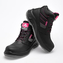 Botin Trabajo Pro Cliff Protection Negro Dama