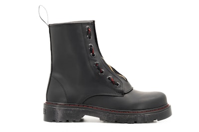 Foto 1 | Foto 1 | Botas Offlander Tipo Militar Piel Crazy Negras Doble Cierre Para Mujer