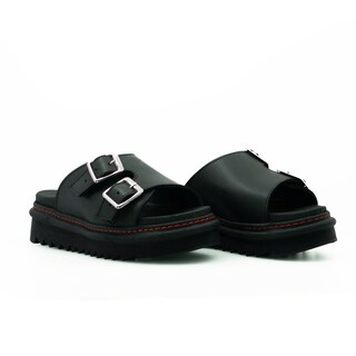 Foto 3 | Foto 3 | Sandalias Offlander  Tipo Romana  Piel Crazy  Negro  Cerradas