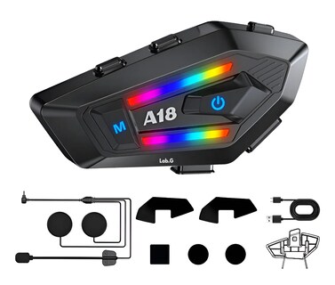 Foto 1 | Foto 1 | Audífonos Jzaq A18 Edr Con Bluetooth Para Casco De Motocicle Negro