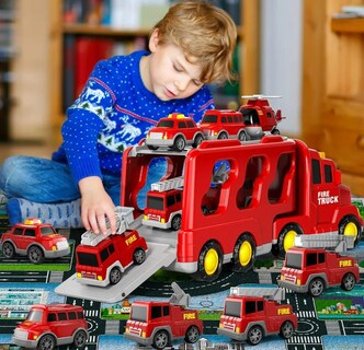 Foto 2 | Foto 2 | Vehículo De Juguete Xtellar De Bomberos 7 En 1 Con Juego De Mapas