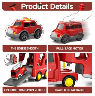 Foto 3 | Foto 3 | Vehículo De Juguete Xtellar De Bomberos 7 En 1 Con Juego De Mapas