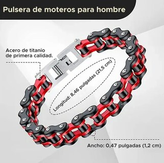Foto 2 | Foto 2 | Pulsera Biker Xtellar Cadena De Bicicleta Moto Rock Punk