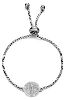 Foto 1 | Foto 1 | Pulsera Ajustable Con Medalla San Benito Para Hombre Mujer26 Cm