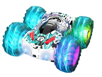 Foto 1 | Foto 1 | Coche De Juguete Xtellar Con Neumáticos Transparentes Iluminados Turquesa