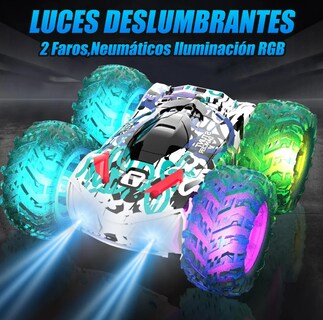 Foto 3 | Foto 3 | Coche De Juguete Xtellar Con Neumáticos Transparentes Iluminados Turquesa