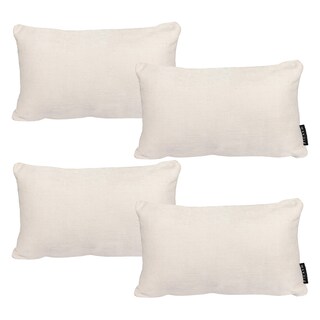 Foto 1 | Foto 1 | Set De 4 Cojines Riñoneras Decorativas Dicasa Delta Crema Rectangular