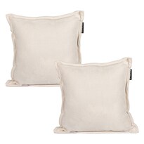 Set De 2 Cojines Decorativos Dicasa Kappa Crema Cuadrado