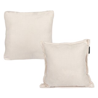 Foto 1 | Foto 1 | Set De 2 Cojines Decorativos Dicasa Kappa Zita Crema 1 Cuadrado + 1 Cuadrado Grande