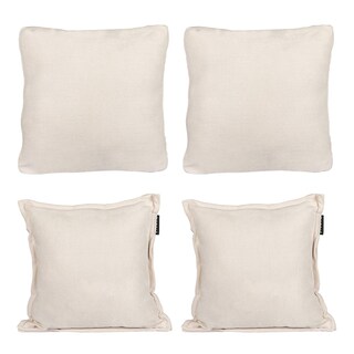 Foto 1 | Foto 1 | Set De 4 Cojines Decorativos Dicasa Kappa Zita Crema 2 Cuadrados + 2 Cuadrados Grandes