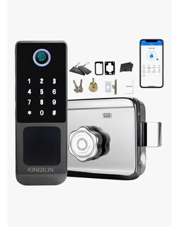 Foto 1 | Foto 1 | Chapa Cerradura Inteligente Electrónica Exterior Impermeable Negro